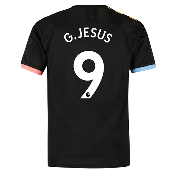 Camiseta Manchester City NO.9 G.Jesus 2ª 2019/20 Negro